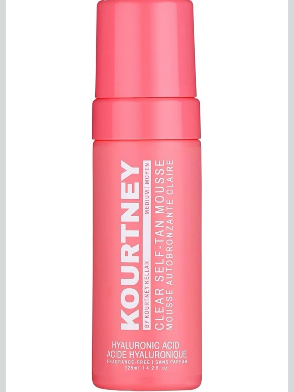 Kourtney Clear Self-Tan Mousse/Medium With Application Mitt NEW